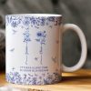 If Besties Were Flowers I'd Pick You - Toile De Jouy Birth Flowers - Personalized Mug