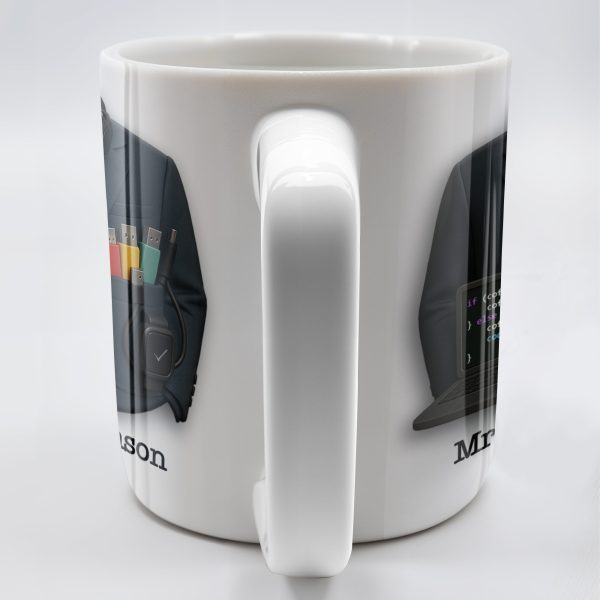 If Coffee.Empty Then Refill, Else Drink And Code, Laptop And Headphones - Personalized Custom Coffee Mug - GRAD287_MG