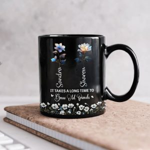 If Friends Were Flowers I'd Pick You Birth Flowers Soul Sisters - Personalized Mug