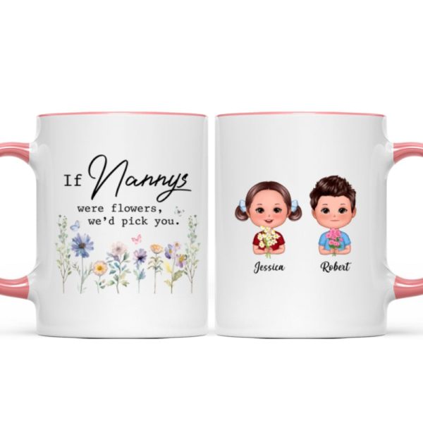 If Grandmas Were Flowers I'd Pick You Gift For Grandma Personalized Mug