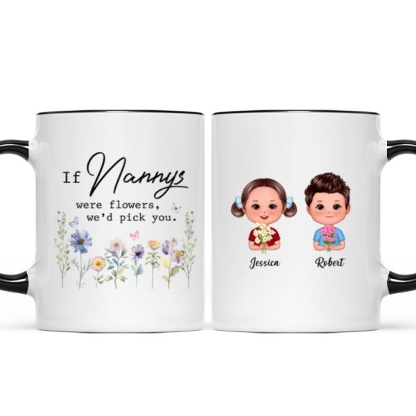 If Grandmas Were Flowers I'd Pick You Gift For Grandma Personalized Mug