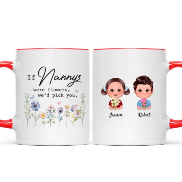 If Grandmas Were Flowers I'd Pick You Gift For Grandma Personalized Mug