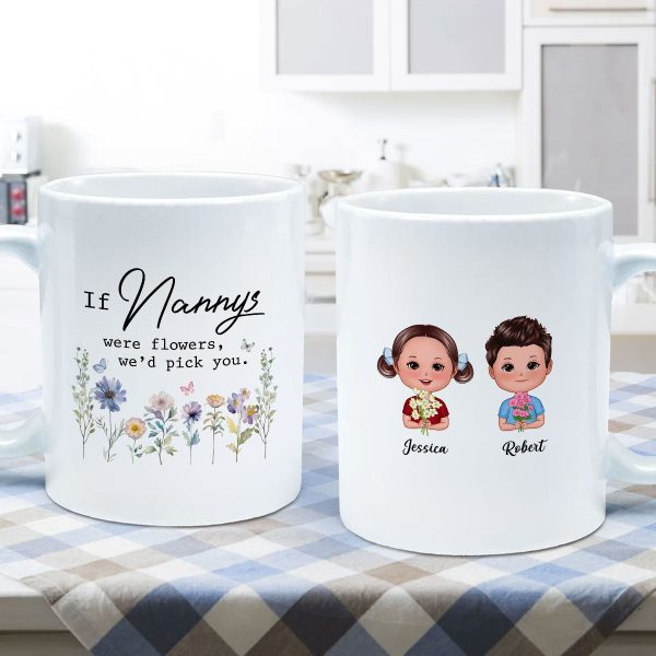 If Grandmas Were Flowers I'd Pick You Gift For Grandma Personalized Mug