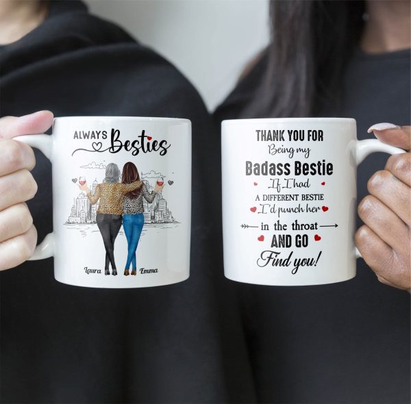 If I Had A Different Bestie I'd Punch Her In The Throat - Personalized Mug