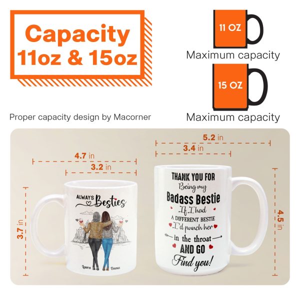 If I Had A Different Bestie I'd Punch Her In The Throat - Personalized Mug