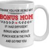 If I Had A Different Bonus Mom I Would Punch Her Funny Coffee Mug, Gift for Stepmom from Stepdaughter Stepson Birthday Gift