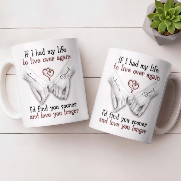 If I Had My Life To Live Over Again I'd Find You Sooner - Personalized Custom Coffee Mug - CPL1274_MG