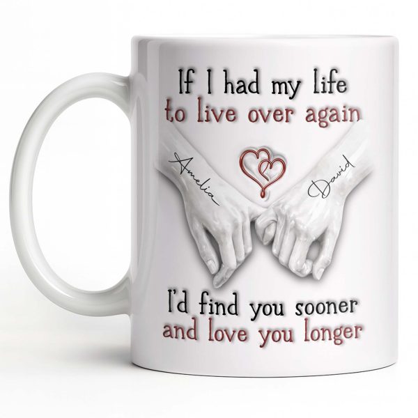 If I Had My Life To Live Over Again I'd Find You Sooner - Personalized Custom Coffee Mug - CPL1274_MG