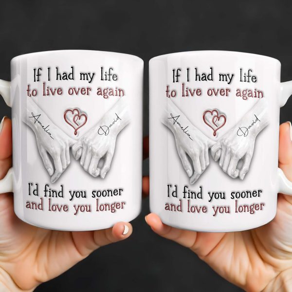 If I Had My Life To Live Over Again I'd Find You Sooner - Personalized Custom Coffee Mug - CPL1274_MG