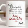 If I Had My Life To Live Over Again I'd Find You Sooner And Love You Longer - Personalized Custom Coffee Mug - CPL1320_MG