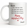If I Had My Life To Live Over Again I'd Find You Sooner And Love You Longer - Personalized Custom Coffee Mug - CPL1320_MG