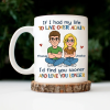 If I Had My Life To Live Over Again Retro Couple - Personalized Mug
