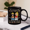 If I Had My Life To Live Over Again Retro Couple - Personalized Mug