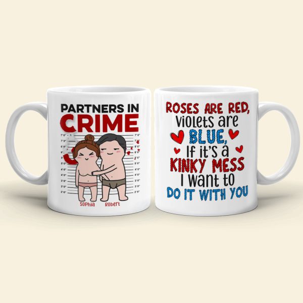 If It's A Kinky Mess I Want To Do It With You-Gift For Couple-Personalized Coffee Mug- Funny Couple Mug