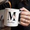 If My Mouth Doesn't Say It My Face Definitely Will Floral Design - Personalized Custom Coffee Mug - COL090_MG