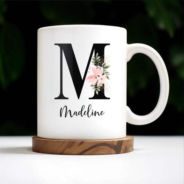 If My Mouth Doesn't Say It My Face Definitely Will Floral Design - Personalized Custom Coffee Mug - COL090_MG