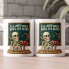 I'll Just Wait Until It's Quiet Teacher Funny Gift 3D Effect - Personalized Mug