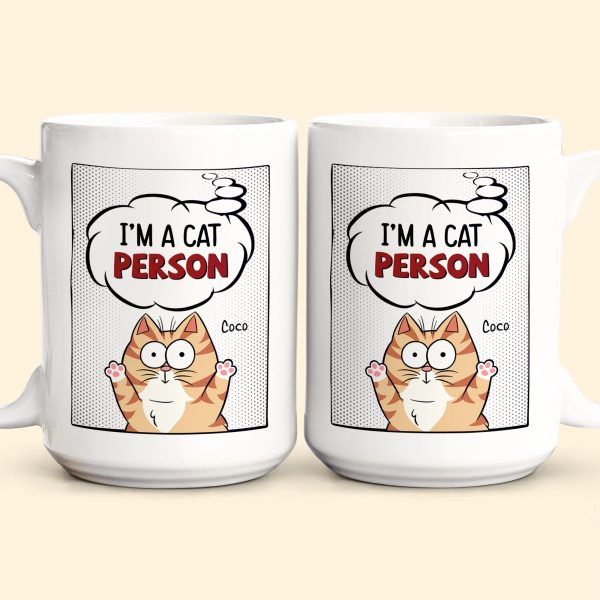 I'm A Cat Person - Cartoon Version - Personalized Mug