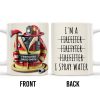 I'm a Firefiter Firefyter Firefiter I Spray Water - Personalized Custom Coffee Mug - FIF003_MG