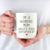 I'm a Working Mom What's Your Superpower Coffee Mug Funny Gift for Work Mom