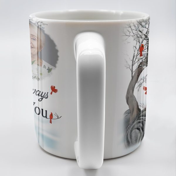 I'm Always With You Memorial Mug With Cardinal Birds - Personalized Custom Coffee Mug - HME151_MG