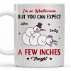 I'm No Weatherman, Expect A Few Inches Tonight, Snowmen Hearts Design - Personalized Custom Coffee Mug - CPL994_MG