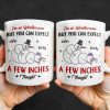 I'm No Weatherman, Expect A Few Inches Tonight, Snowmen Hearts Design - Personalized Custom Coffee Mug - CPL994_MG