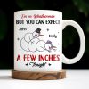 I'm No Weatherman, Expect A Few Inches Tonight, Snowmen Hearts Design - Personalized Custom Coffee Mug - CPL994_MG