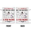 I'm No Weatherman, Expect A Few Inches Tonight, Snowmen Hearts Design - Personalized Custom Coffee Mug - CPL994_MG
