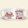 I'm Not A Gynecologist But I'll Take A Look Personalized Funny Coffee Mug Gift For Couple