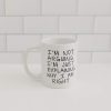 I'm Not Arguing I'm Just Explaining Why I Am Right Funny Coffee Mug, Sarcastic Humor Gift for Friends Coworkers Family Birthday Christmas