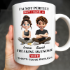 I'm Not Perfect But I Have A Freaking Awesome Wife - Personalized Custom Coffee Mug - CPL654_MG