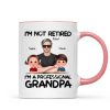 I'm Not Retired I'm A Professional Grandpa Personalized Mug, Retirement Gift For Grandpa