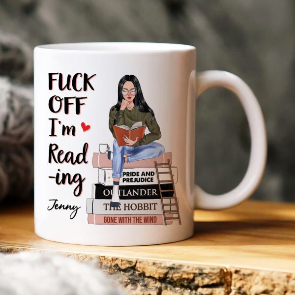 I'm Reading Book, Book Girl White Mug Gift