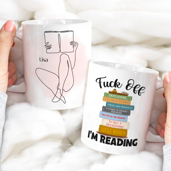 I'm Reading, Reading Book White Mug Gift