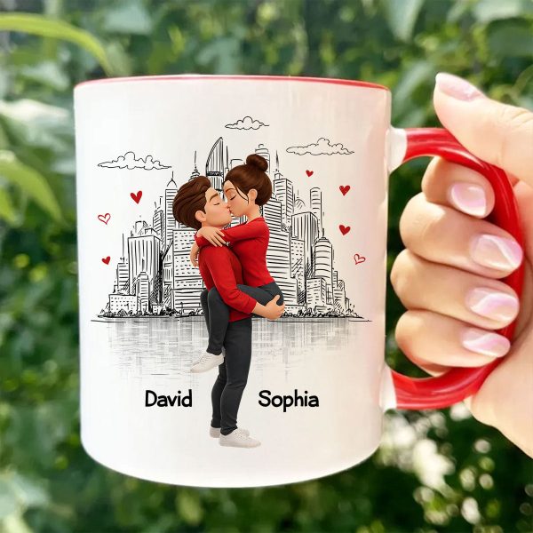I'm So Glad I Went on a Date with a Complete Stranger - Personalized Mug - Sentimental Valentine's Day Gift for Her