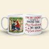 I'm So Lucky To have Found You-Personalized Coffee Mug- Gift For Husband/Gift For Wife- Couple Mug