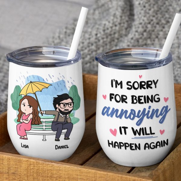 I'm Sorry For Being Annoying - Personalized Couple Mug - Gift For Couple