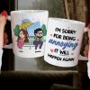 I'm Sorry For Being Annoying - Personalized Couple Mug - Gift For Couple