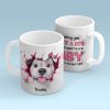 I'm Telling You I'm Not a Dog, My Mom Said I'm a Baby Personalized 3D Effect Mug, Gift for Dog Moms