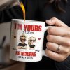 I'm Yours No Returns Or Refunds, Cartoon Couple With Hearts - Personalized Custom Coffee Mug - CPL548_MG
