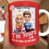 I'm Yours No Returns Or Refunds Toy Box Couple - Personalized White Edge-to-Edge Mug