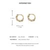 Imitation Pearl Small Round Hoop Earrings