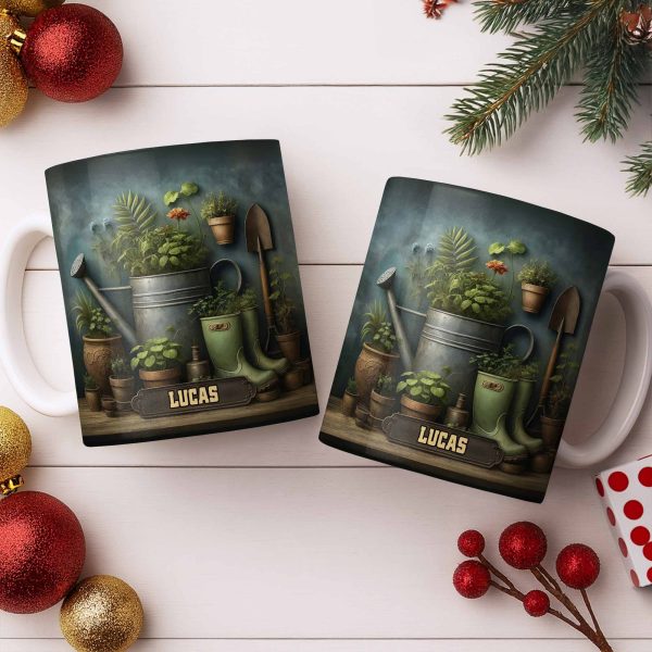 Immerse Yourself In The Beauty Of Nature, Plants And Gardening Essentials - Personalized Custom Coffee Mug - GAR031_MG
