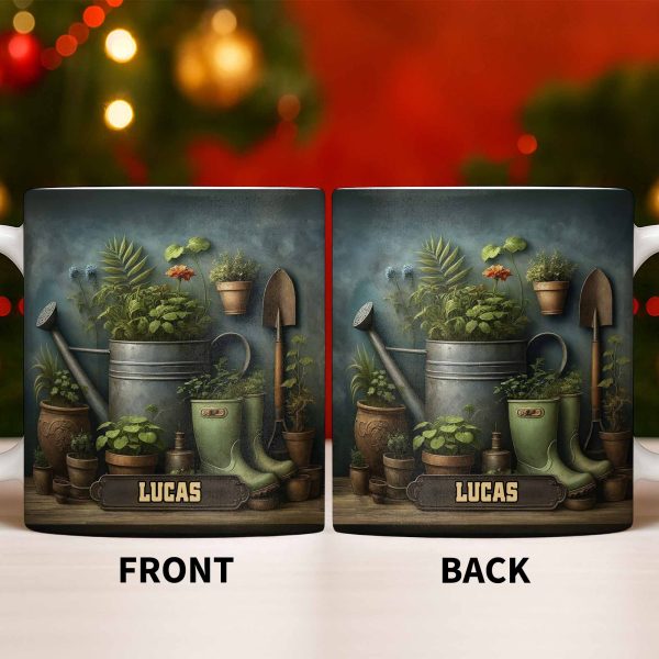 Immerse Yourself In The Beauty Of Nature, Plants And Gardening Essentials - Personalized Custom Coffee Mug - GAR031_MG