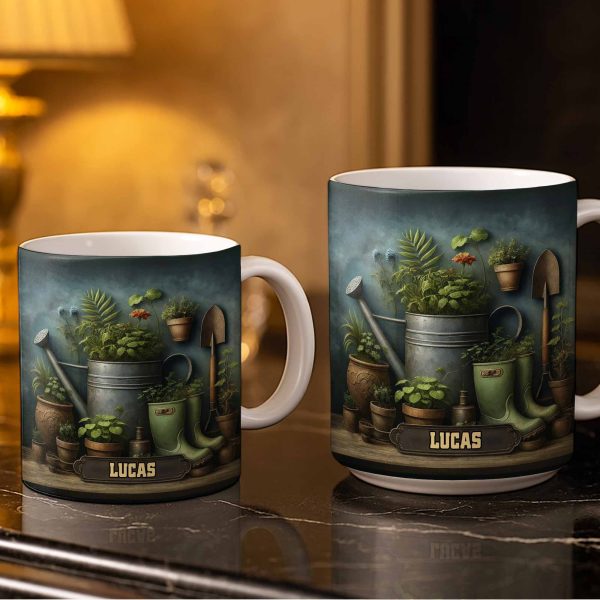 Immerse Yourself In The Beauty Of Nature, Plants And Gardening Essentials - Personalized Custom Coffee Mug - GAR031_MG