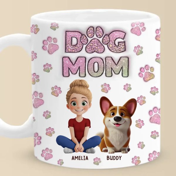 In A World Full Of Chaos, Pets Bring Peace - Dog & Cat Personalized Custom 3D Inflated Effect Printed Mug - Gift For Pet Owners, Pet Lovers