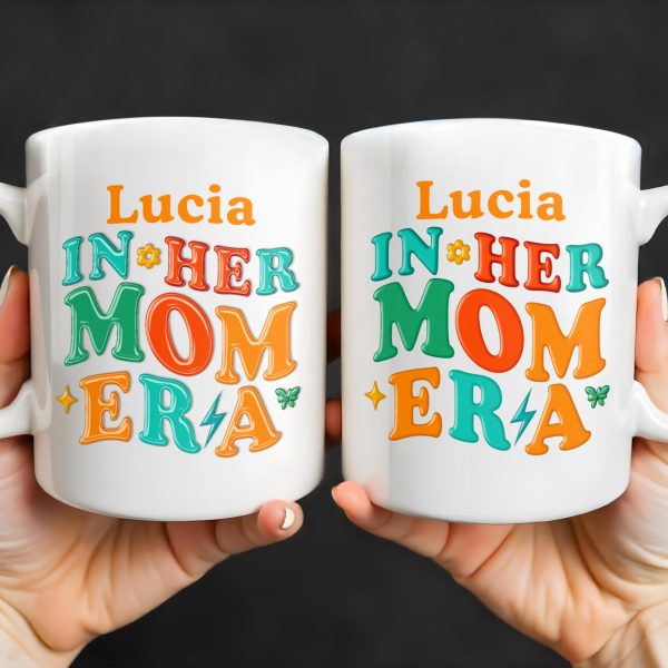In Her Mom Era - Personalized Custom Coffee Mug - MOM104_MG