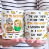 In Her Smile, I See My Own Heart Reflected - Family Personalized Custom 3D Inflated Effect Printed Mug - Gift For Daughter