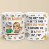 In Her Smile, I See My Own Heart Reflected - Family Personalized Custom 3D Inflated Effect Printed Mug - Gift For Daughter